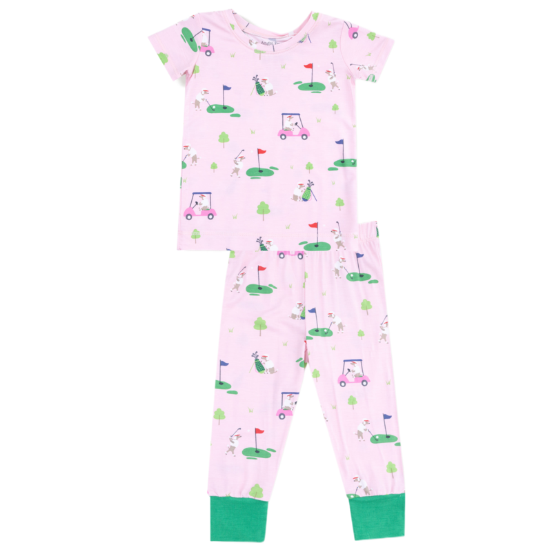 Angel Dear Angel Dear Loungewear Set - Dog Gone Golf Pink