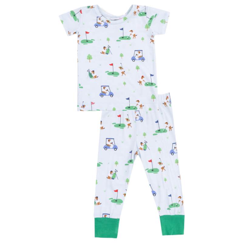 Angel Dear Angel Dear Loungewear Set - Dog Gone Golf Blue