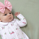 Angel Dear Angel Dear Smocked Peter Pan Romper - Baby Golf Carts Pink