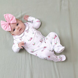 Angel Dear Angel Dear Smocked Peter Pan Romper - Baby Golf Carts Pink