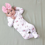 Angel Dear Angel Dear Smocked Peter Pan Romper - Baby Golf Carts Pink