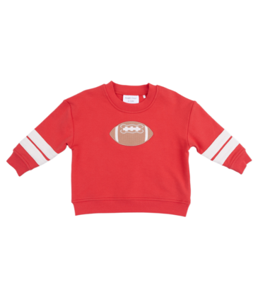 Angel Dear Angel Dear French Terry Varsity Sweatshirt - Red