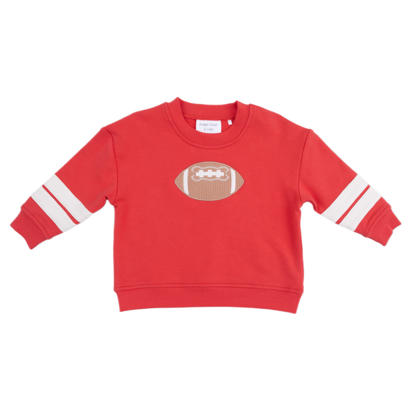 Angel Dear Angel Dear French Terry Varsity Sweatshirt - Red