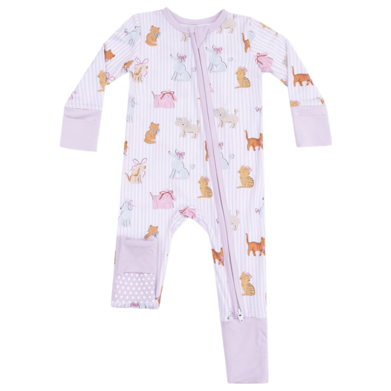 Angel Dear Angel Dear Zipper Romper - Fancy Pets