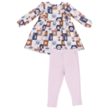 Angel Dear Angel Dear Ruffle Dress & Legging Set - Patchwork Cowgirl