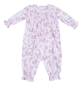 Angel Dear Angel Dear Smocked Romper - Sweet Dream Florals