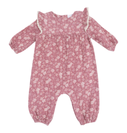 Angel Dear Angel Dear Ruffle Sleeve Romper - Bandana Floral