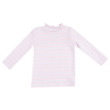 Angel Dear Angel Dear Mock Turtle Neck - Pink Multi Stripe