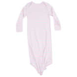 Angel Dear Angel Dear Knotted Gown - Pink Multi Stripe