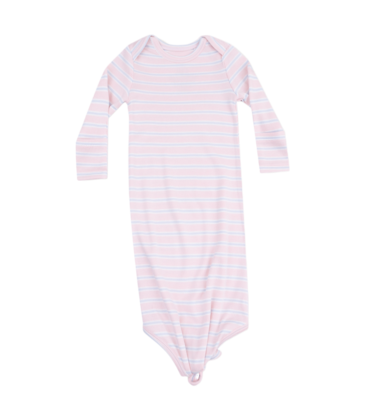 Angel Dear Angel Dear Knotted Gown - Pink Multi Stripe