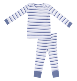 Angel Dear Angel Dear Loungewear Set - Vintage Stripe Blue