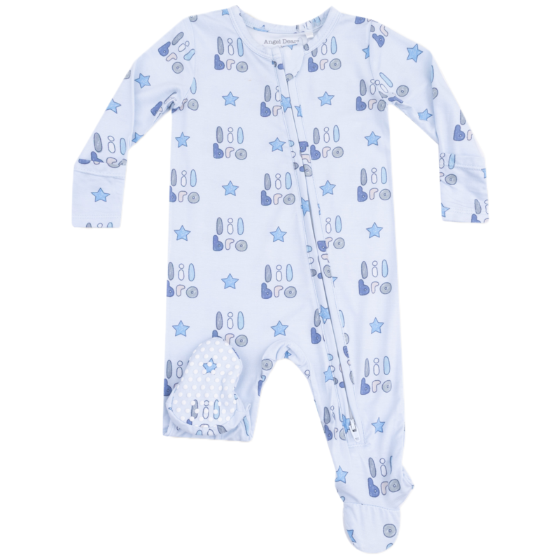Angel Dear Angel Dear Zipper Footie - Lil Bro