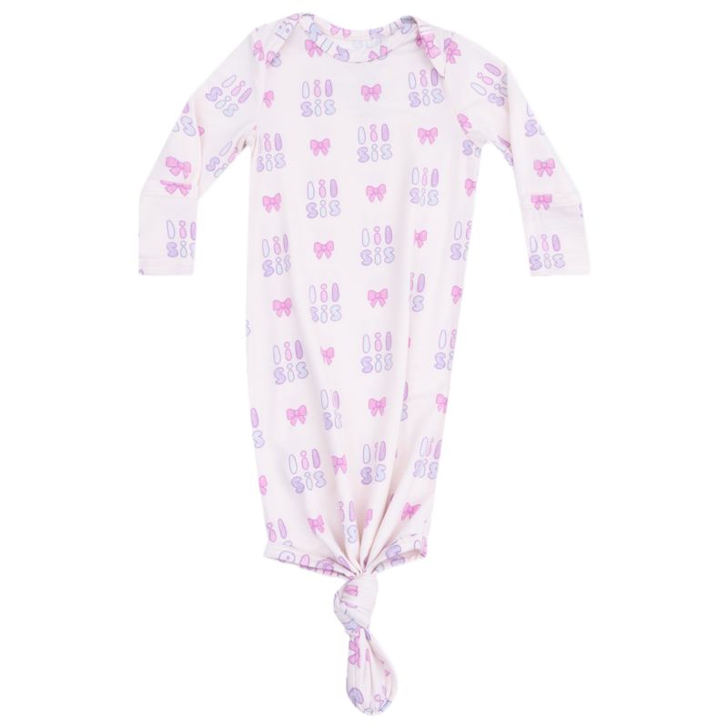 Angel Dear Angel Dear Knotted Gown - Lil Sis