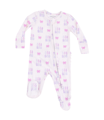 Angel Dear Angel Dear Ruffle Zipper Footie - Lil Sis