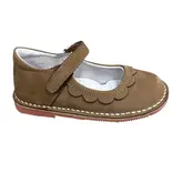 L'Amour Violette Petal Mary Jane - Nubuck Khaki