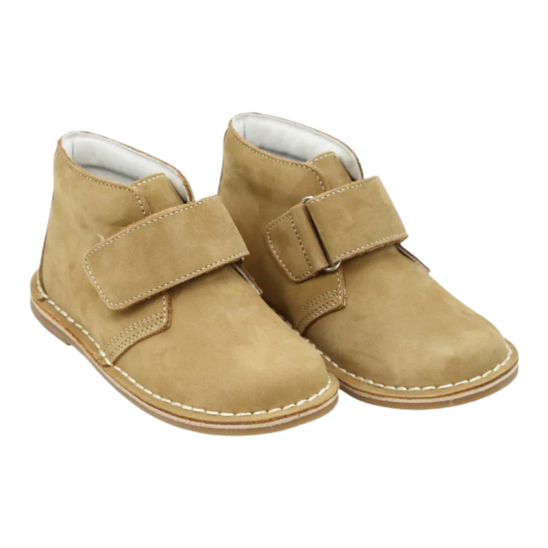 L'Amour Emmett Velcro Bootie - Nubuck Khaki