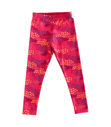 Nella June Nella June Nylon Leggings - Red Floral