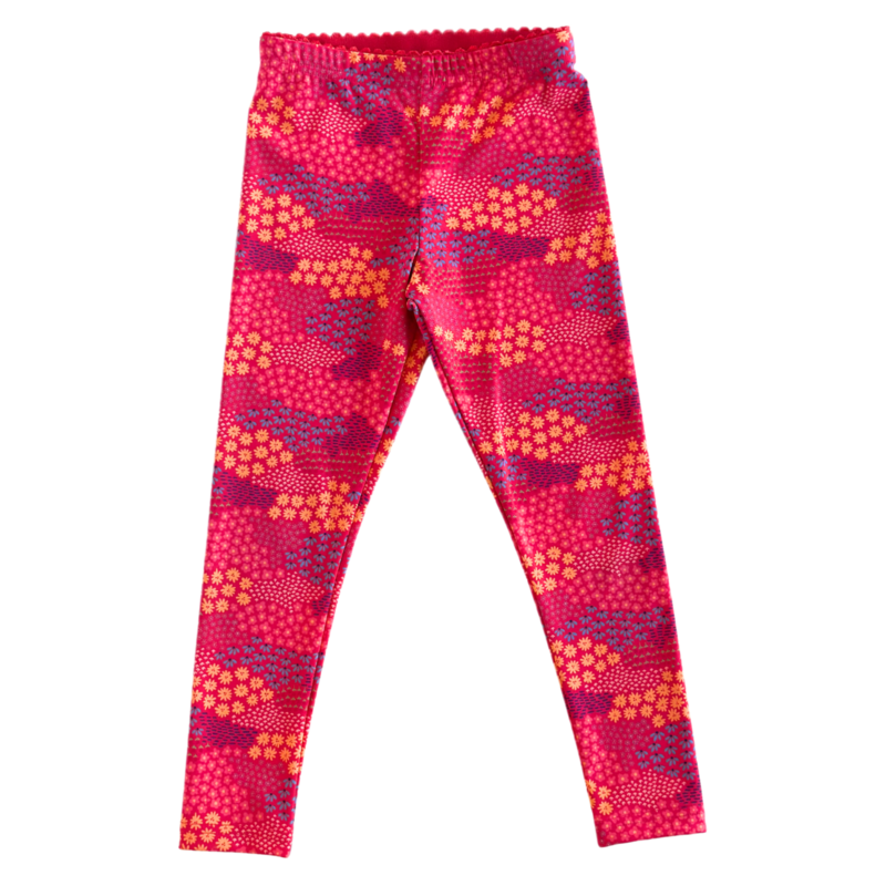 Nella June Nella June Nylon Leggings - Red Floral