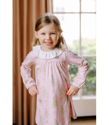 The Proper Peony The Proper Peony Pink Tinsel LS Dress