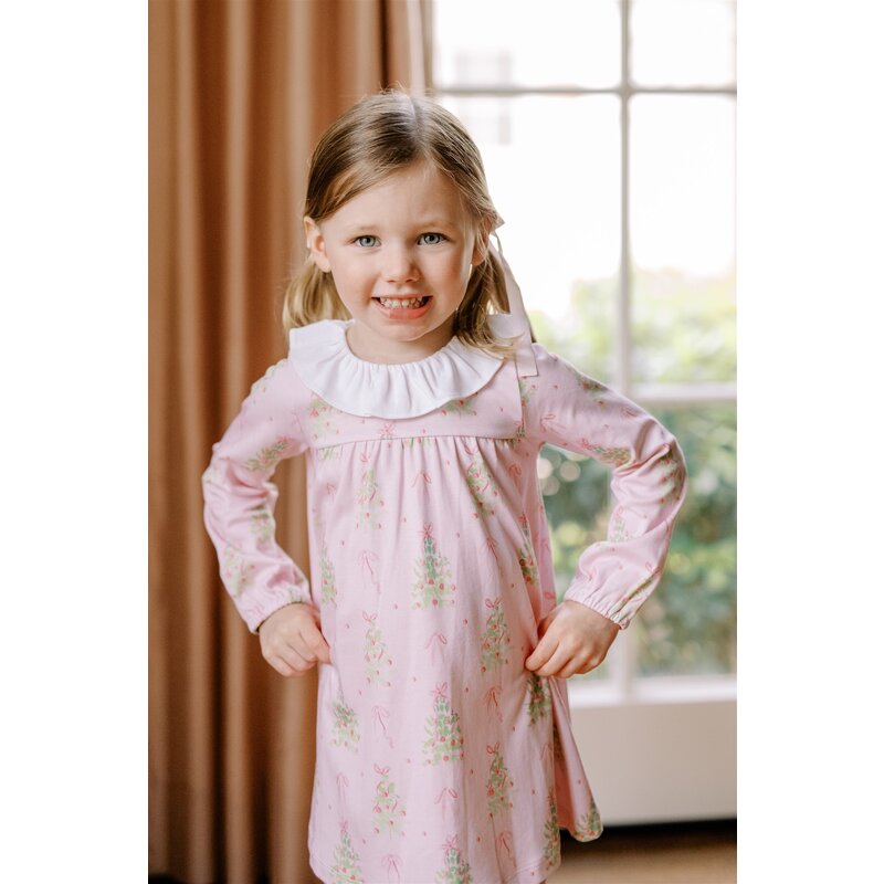 The Proper Peony The Proper Peony Pink Tinsel LS Dress