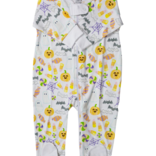 The Proper Peony The Proper Peony Candy Corn Footed Zipper PJ