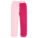 Bisby Bisby Pink & Cranberry Quilted Trellis Color Block Jogger