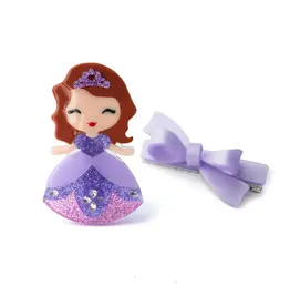 Lilies & Roses Sofia the First & Bow Hair Clips