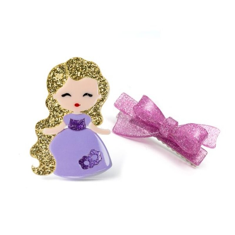 Lilies & Roses Rapunzel & Bow Hair Clips