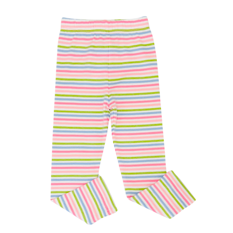 Luigi Luigi Blue Multi Stripe Leggings
