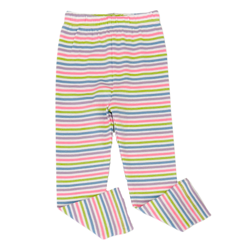 Luigi Luigi Lavender Multi Stripe Leggings