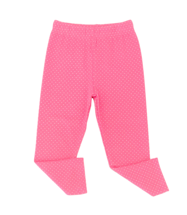 Luigi Luigi Hot Pink Polka Dot Leggings