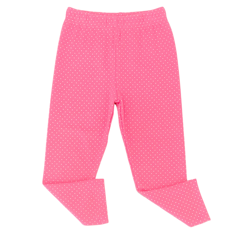 Luigi Luigi Hot Pink Polka Dot Leggings