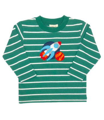 Luigi Luigi Rocket Ship & Planets T-Shirt