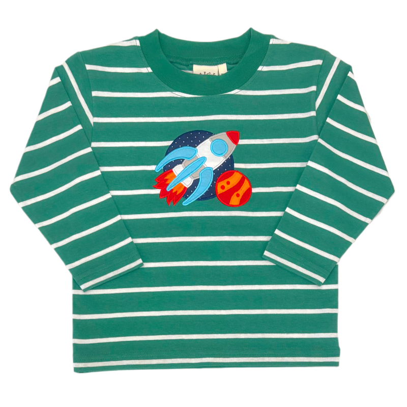 Luigi Luigi Rocket Ship & Planets T-Shirt