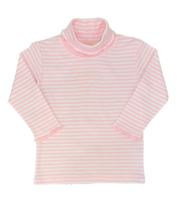 Luigi Luigi Pink/White Stripe Turtleneck
