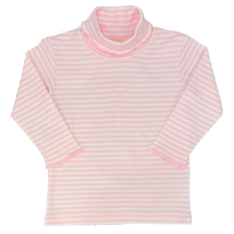 Luigi Luigi Pink/White Stripe Turtleneck