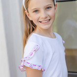 Lila + Hayes Lila + Hayes Winnie Skirt Set - Birthday Cake Pink