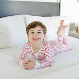 Lila + Hayes Lila + Hayes Jack Pajama Set - Fire Truck Red