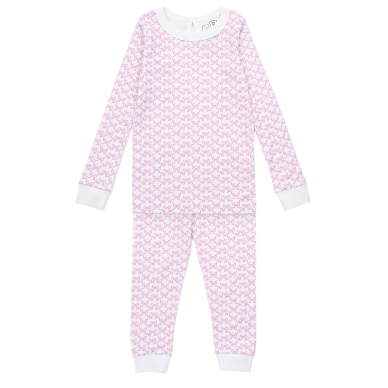Lila + Hayes Lila + Hayes Ava Pajama Set - Pretty Pink Bows