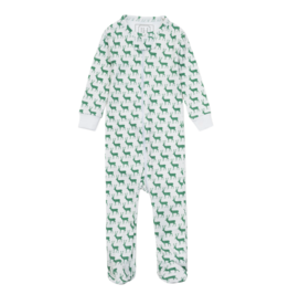 Lila + Hayes Lila + Hayes Parker Zipper Pajama - Woodland Deer