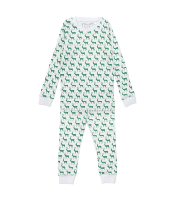 Lila + Hayes Lila + Hayes Grayson Pajama Set - Woodland Deer