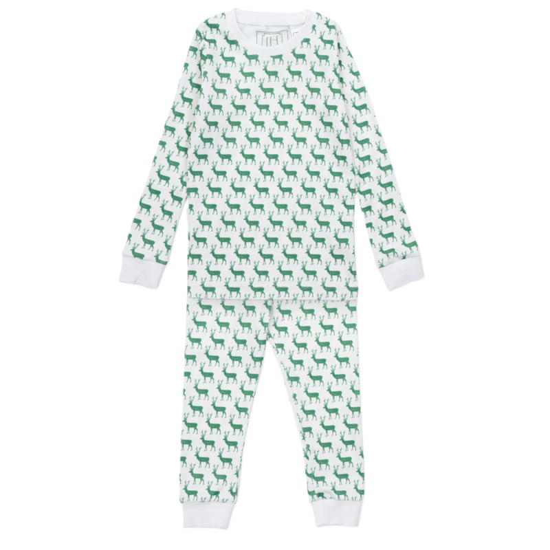 Lila + Hayes Lila + Hayes Grayson Pajama Set - Woodland Deer