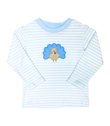 Zuccini Zuccini Harry's Play Tee - Lt. Blue Knit Turkey