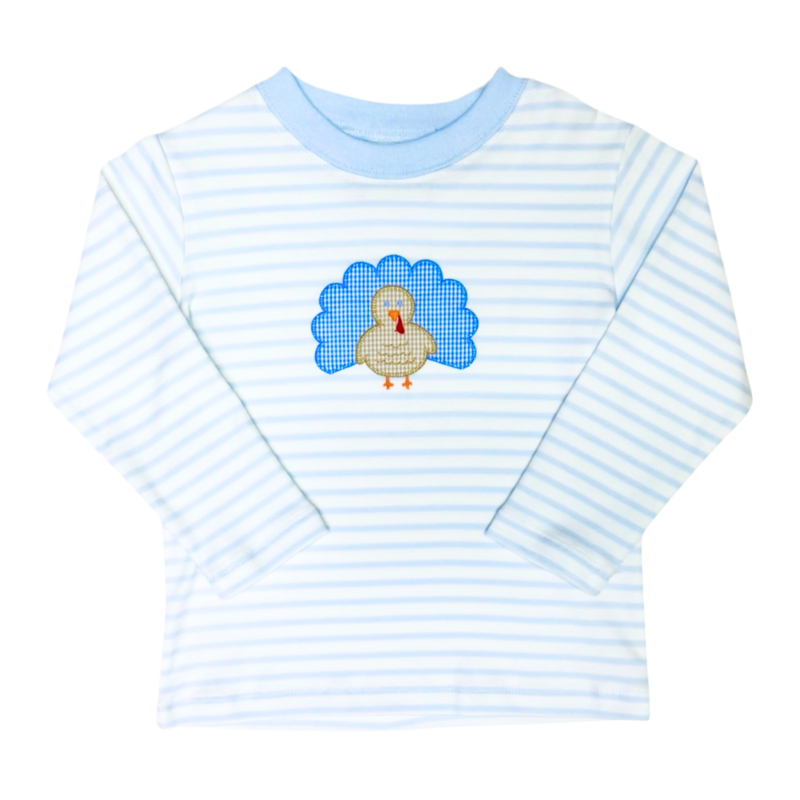 Zuccini Zuccini Harry's Play Tee - Lt. Blue Knit Turkey