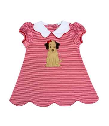 Zuccini Zuccini Bryar Dress - Red Bitty Labrador