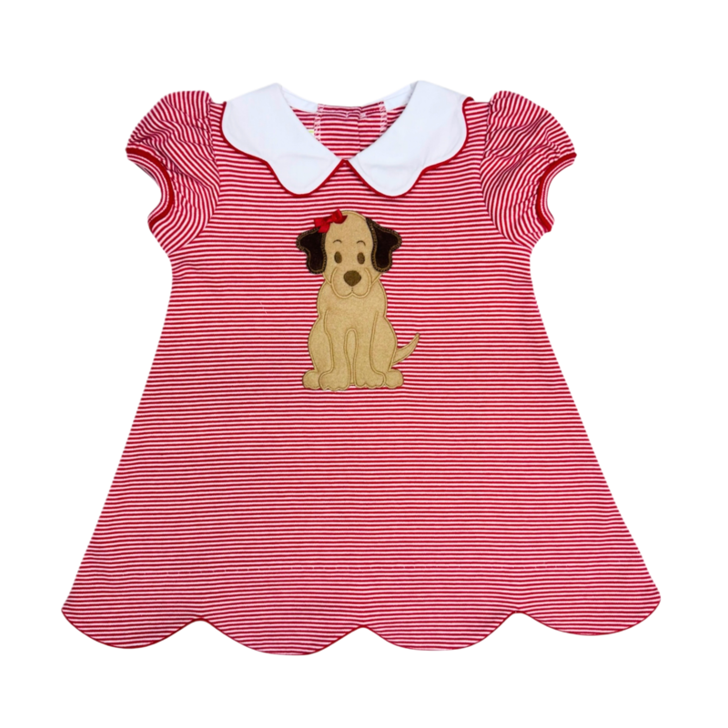 Zuccini Zuccini Bryar Dress - Red Bitty Labrador