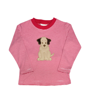 Zuccini Zuccini Harry's Play Tee - Red Bitty Labrador