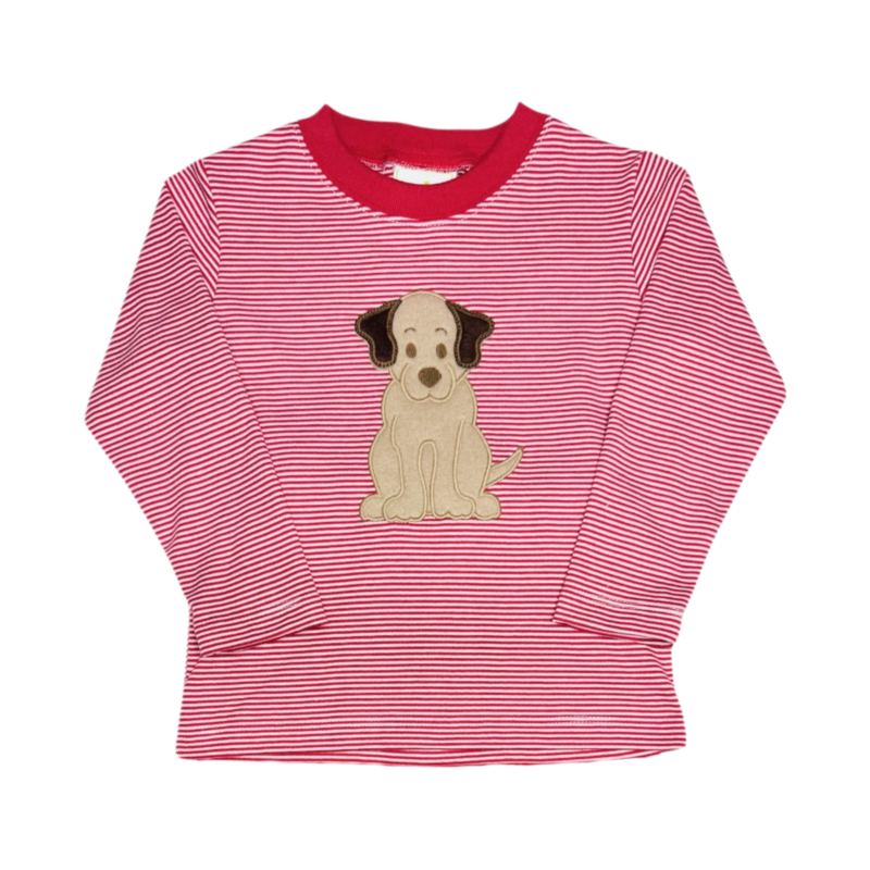 Zuccini Zuccini Harry's Play Tee - Red Bitty Labrador