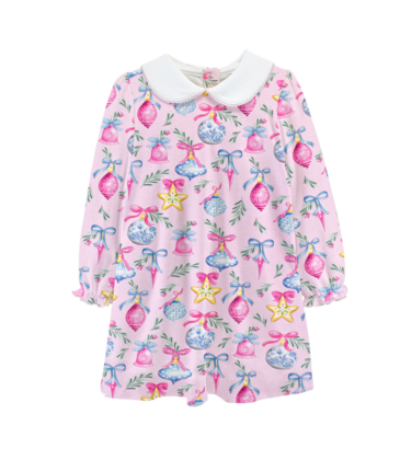 Baby Club Chic Baby Club Chic Bright Holiday Collared Dress