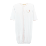 Baby Club Chic Baby Club Chic Sweet Hearts Crochet Trim Converter Gown